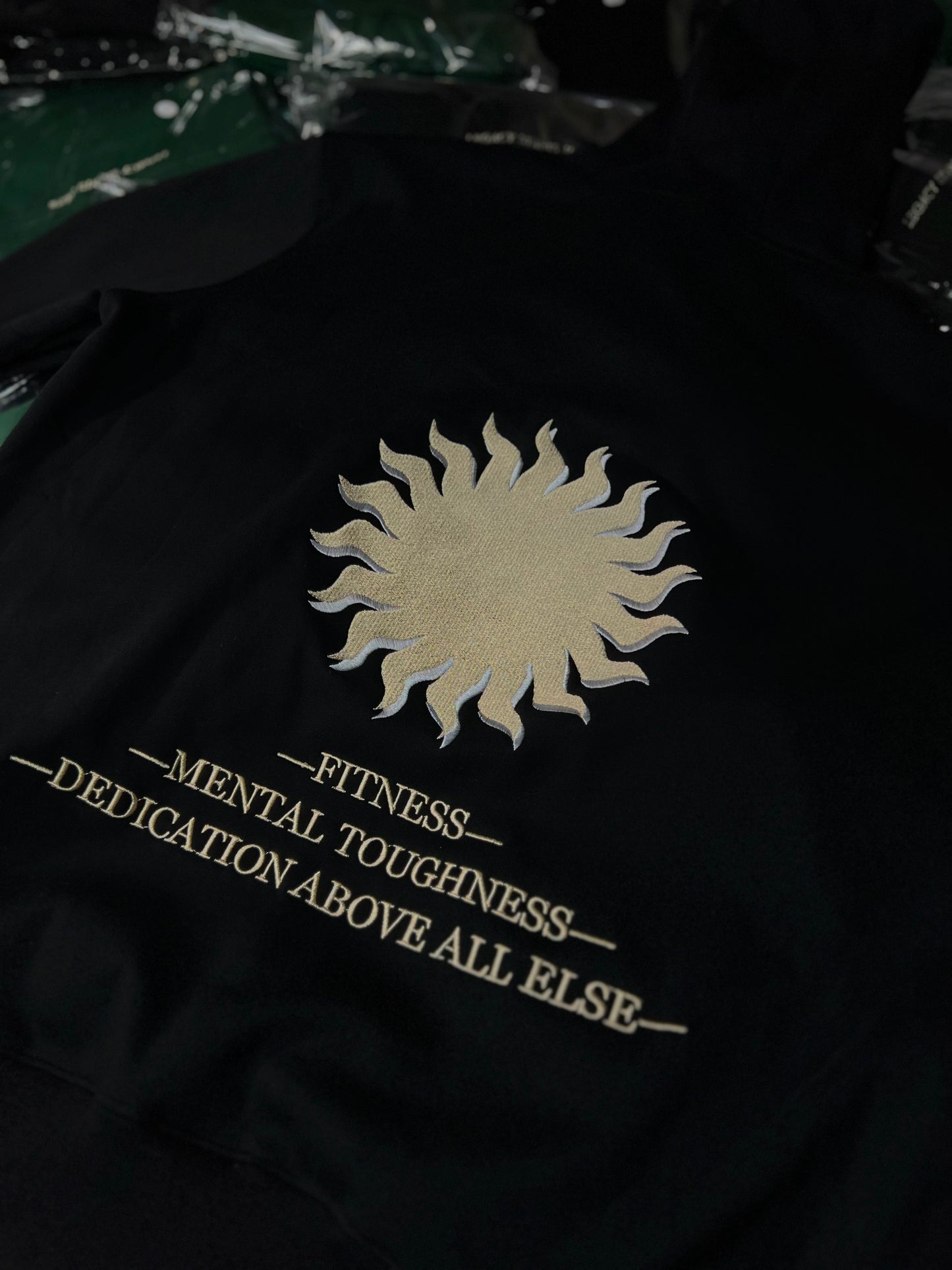 Embroidered Legacy Hoodie / Black