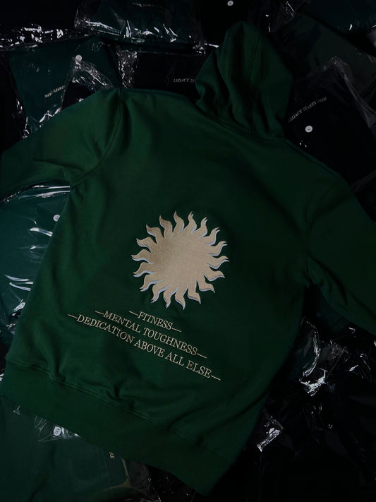 Embroidered - Legacy Hoodie / Forest Green